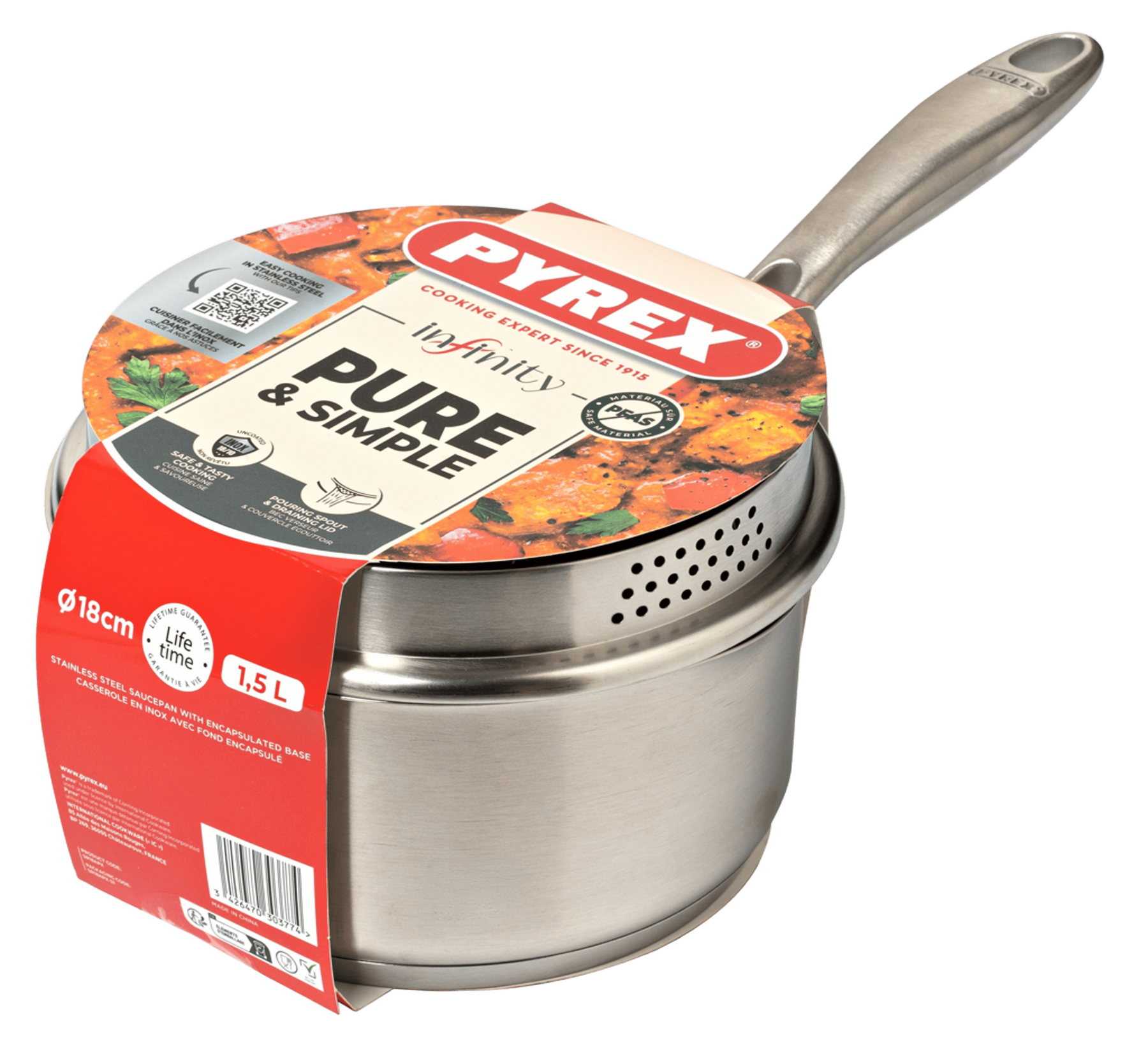 Ківш Pyrex Infinity (1.5 л) 18 см SR18APX/8044 7250684 фото