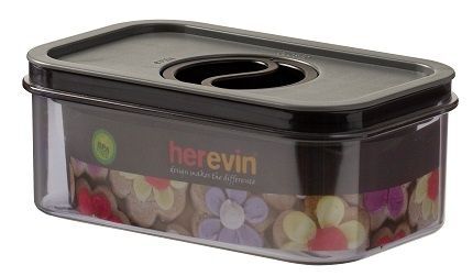 Контейнер HEREVIN Canister-Vacuum Lid-White-Black 0.6 л (161174-000) 7077941 фото