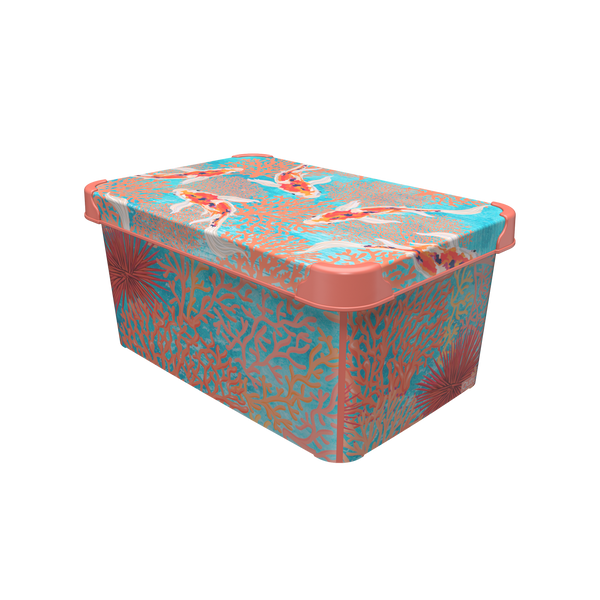 Контейнер Qutu Style Box Coral, 10 л STYLE BOX с/к CORAL 10л. STYLE BOX с/к CORAL 10л. фото